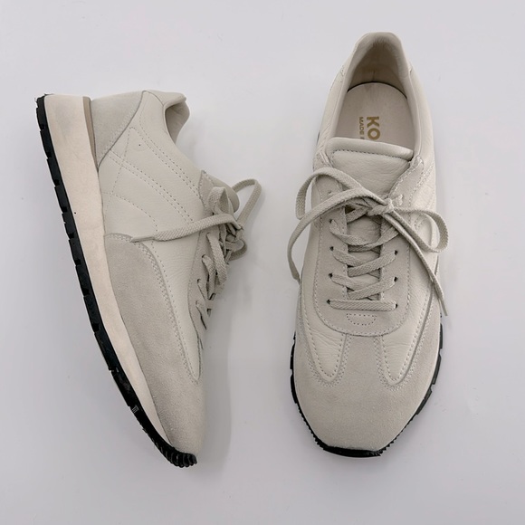 kolo Other - Kolo Retro Runner Suede Leather Sneakers In Cloud